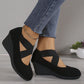 👣 ✨ Women's Wedge Flats Slip On Comfort Shoes
