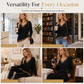 👚✨Women's V-Neck Long Sleeve Knit Top