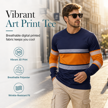 🎨 ✨ Men's Casual Long Sleeve T-Shirt