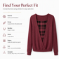 🏁 ✨ Women's Layered Look Plaid Knit Top