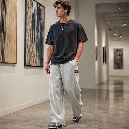 👖 🌿 Men's Casual Drawstring Pants with Pockets