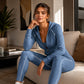 ☁️ ✨ Women's Athletic Zip-Up Hoodie and Pants Set