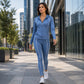 ☁️ ✨ Women's Athletic Zip-Up Hoodie and Pants Set
