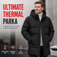 🧥 🔥 Men's Casual Mid-Length Padded Winter Thickened Warm Outerwear Coat Plus Size