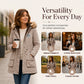 Women's Warm-Lined Hooded Parka Jacket