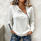 🧶 ✨ Women's Ribbed Knit Top with Asymmetrical Zipper