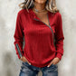 🧶 ✨ Women's Ribbed Knit Top with Asymmetrical Zipper
