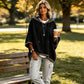 🐆 ✨ Women's Leopard Print Trim Hoodie