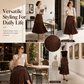 👗✨Women's High Waist Polka Dot Pleated Skirt