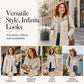 🍂 ✨ Women's Casual Warm Mid-Length Hooded Jacket