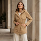 🍂 ✨ Women's Casual Warm Mid-Length Hooded Jacket