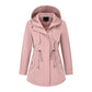🍂 ✨ Women's Casual Warm Mid-Length Hooded Jacket