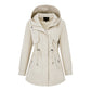 🍂 ✨ Women's Casual Warm Mid-Length Hooded Jacket