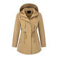 🍂 ✨ Women's Casual Warm Mid-Length Hooded Jacket