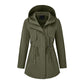 🍂 ✨ Women's Casual Warm Mid-Length Hooded Jacket