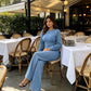 🎀 👖 Women's Casual 2-Piece Set - Soft stretch-knit comfort