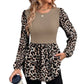 👚✨Women's Leopard Print Long Sleeve Top