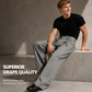 👖 ✨ Men's Chic High-Waisted Double-Breasted Drape Pants