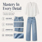 👖 ✨ Women's Wide-Leg Jeans with Front Seams