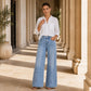 👖 ✨ Women's Wide-Leg Jeans with Front Seams
