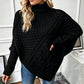 👚✨Women's Cable Knit Poncho Sweater