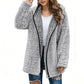 🧸 ☁️ Women's Casual Hooded Plush Cardigan