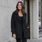 ⏳LAST DAY SALE 52% OFF!!🔥Women's Casual Double Breasted Lapel Coat🧥FREE SHIPPING🚚