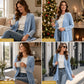 🎀 ✨ Women's Velvet Open Front Cardigan