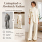 ✨ Women's Elegant Turtleneck Sweater & Wide-Leg Pants Set