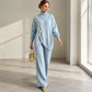 ✨ Women's Elegant Turtleneck Sweater & Wide-Leg Pants Set