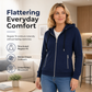 🧶 Women's Premium Full Zip Hooded with Zipper Pockets