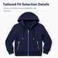 🧶 Women's Premium Full Zip Hooded with Zipper Pockets