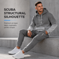 🎨 Men's 3D Digital Print Long Sleeve Hooded Sweatshirt and Pants Set Loose Fit Tracksuit for Spring and Autumn
