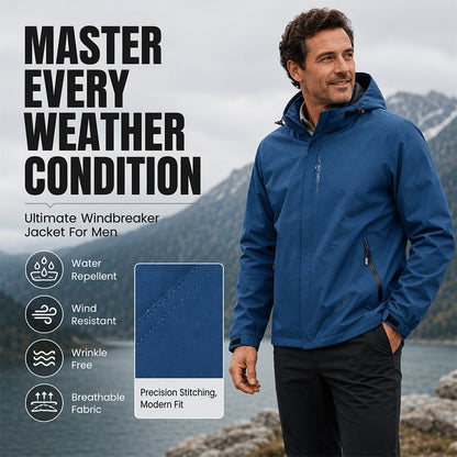 🧥 🌦️ Men's Waterproof Outdoor Hooded Jacket