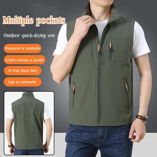 🌦️ Men's Outdoor Multi-pocket Quick-Drying Vest