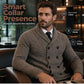 🧶 Men's Double Breasted Shawl Collar Knit Cardigan