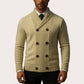 🧶 Men's Double Breasted Shawl Collar Knit Cardigan