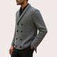 🧶 Men's Double Breasted Shawl Collar Knit Cardigan