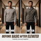 🧶 Men's Double Breasted Shawl Collar Knit Cardigan