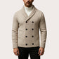 🧶 Men's Double Breasted Shawl Collar Knit Cardigan