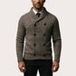 🧶 Men's Double Breasted Shawl Collar Knit Cardigan