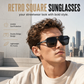 ☀️🕶️ Vintage Retro Square Frame Sunglasses
