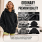 Womens Acid Wash Hoodie Oversized Long Sleeve Fall Fashion Sweatshirts