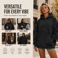 Womens Acid Wash Hoodie Oversized Long Sleeve Fall Fashion Sweatshirts
