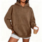 Womens Acid Wash Hoodie Oversized Long Sleeve Fall Fashion Sweatshirts