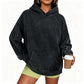 Womens Acid Wash Hoodie Oversized Long Sleeve Fall Fashion Sweatshirts