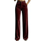 Women's High Waist Casual Drapey Wide Leg Pants