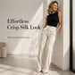 Women's High Waist Casual Drapey Wide Leg Pants