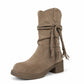 Women's Casual Slouchy Mid-Calf Boots