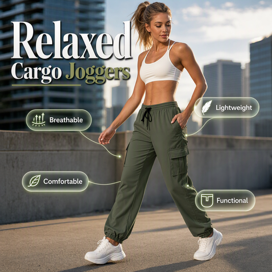 👖 LIMITED-TIME 50% OFF! ✨Women's Relaxed Cargo Joggers